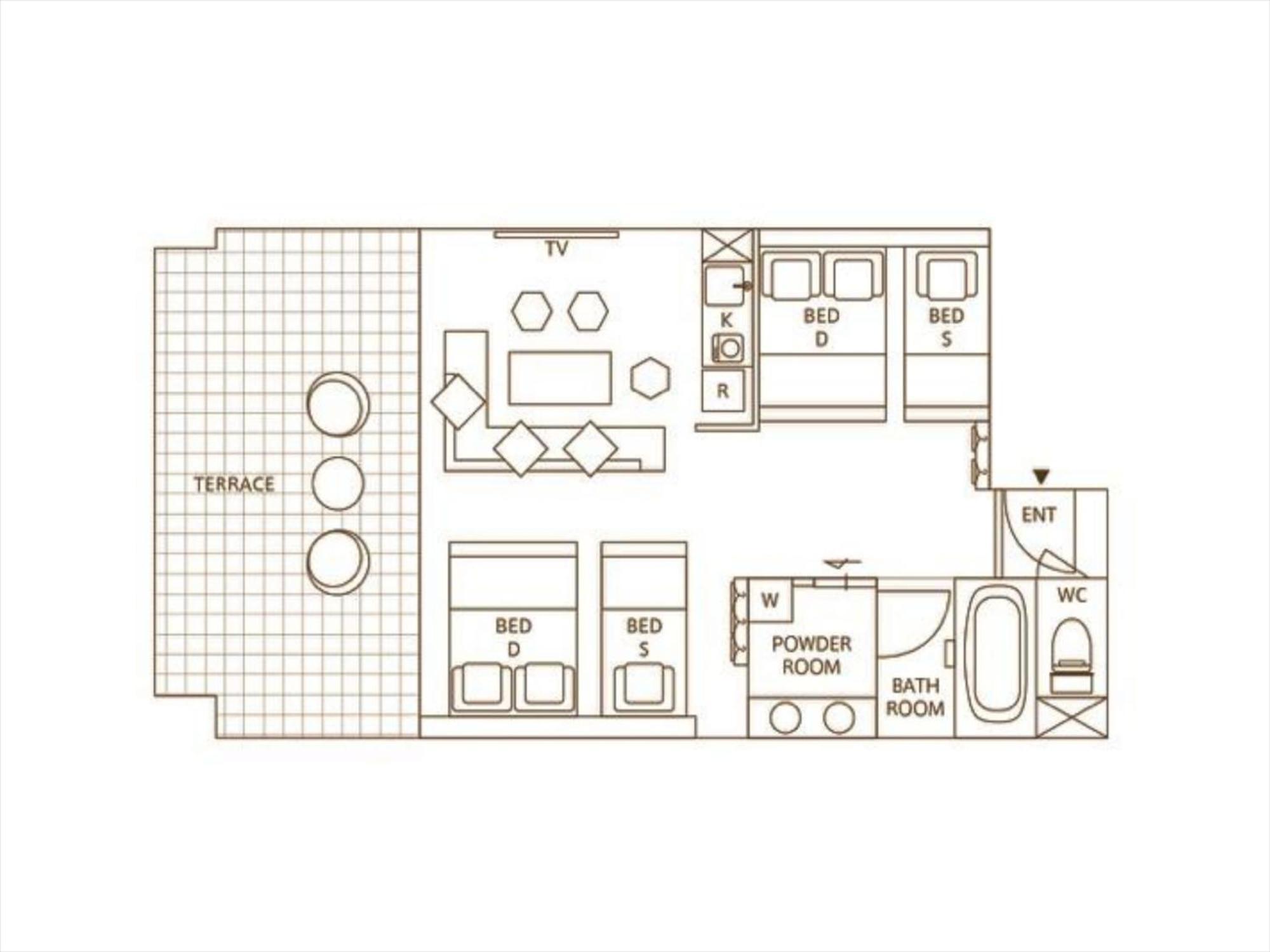 Apartemen studio 20 m² dengan 1 kamar mandi pribadi di Naha Bagian luar foto